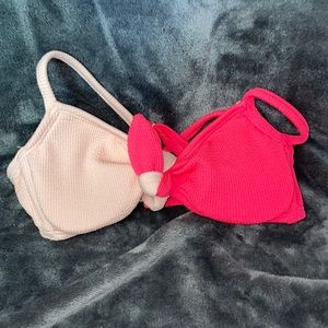 Colorblock bathing suit top